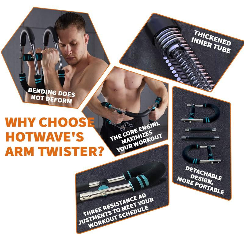 Transform Your Workout with the HOTWAVE Adjustable Arm Trainer – Perfect for Chest, Shoulder, and Arm Strength!
