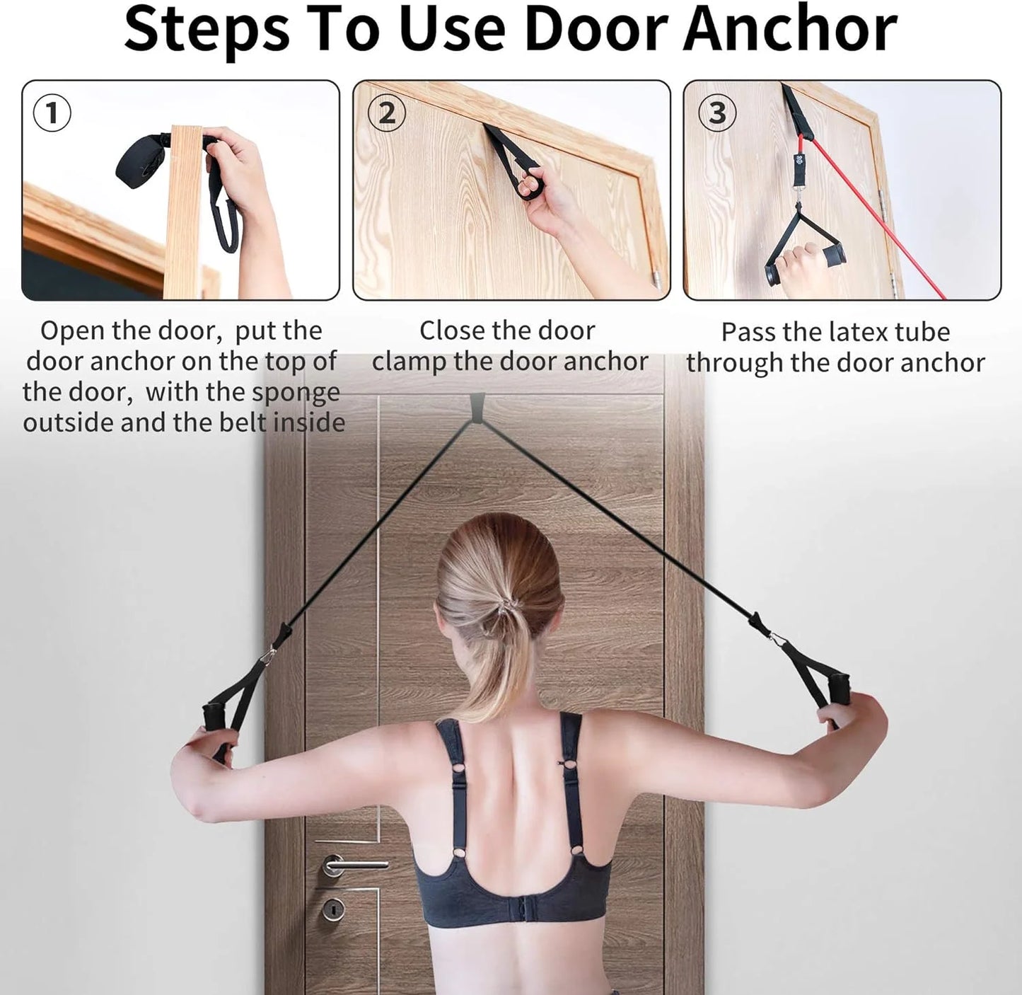 Ultimate Resistance Exercise Bands Set - Achieve Up to 150 Lb Resistance for Strength Training, Slimming, and Yoga - Perfect Home Gym Equipment for All Fitness Levels